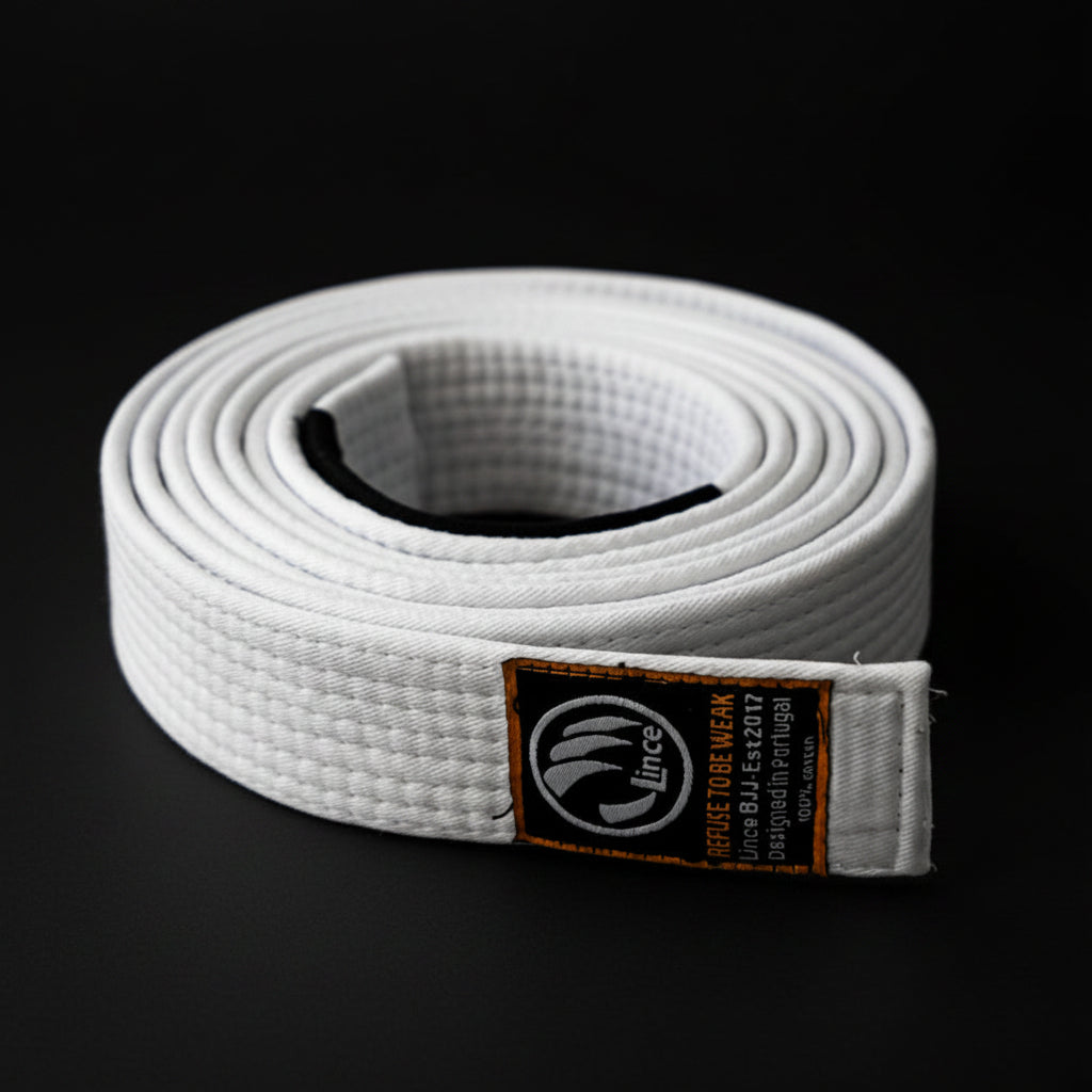 Faixa BJJ Lince Kids branca crianças jiu-jitsu