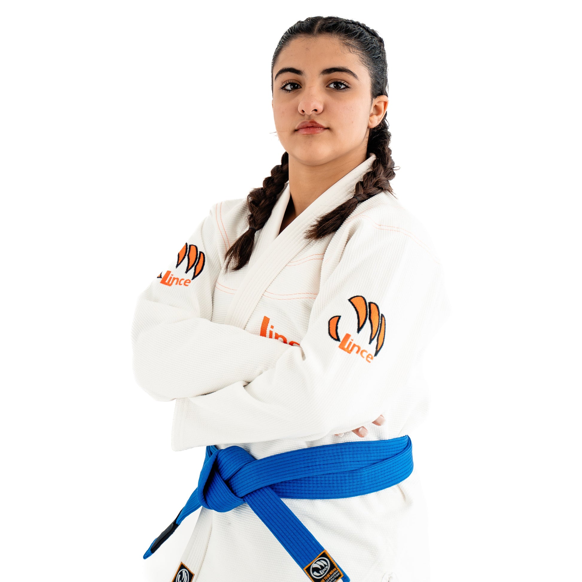 Kimono BJJ Lince X Snow branco competição IBJJF