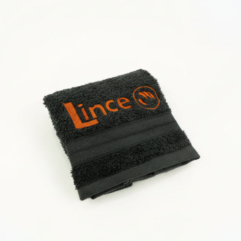 Toalha de Mão Lince preta algodão
